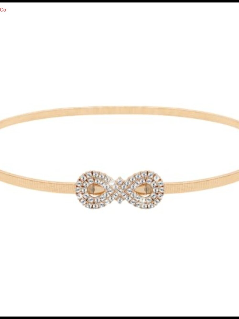 Rhinestone Chain Belt Elastic Skinny Waist Belt Crystal Rope Fashion